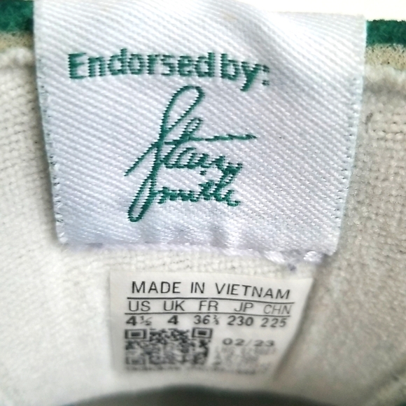 Green Adidas Stan Smith sneakers for big boy, size 4.5; - Picture 6 of 6